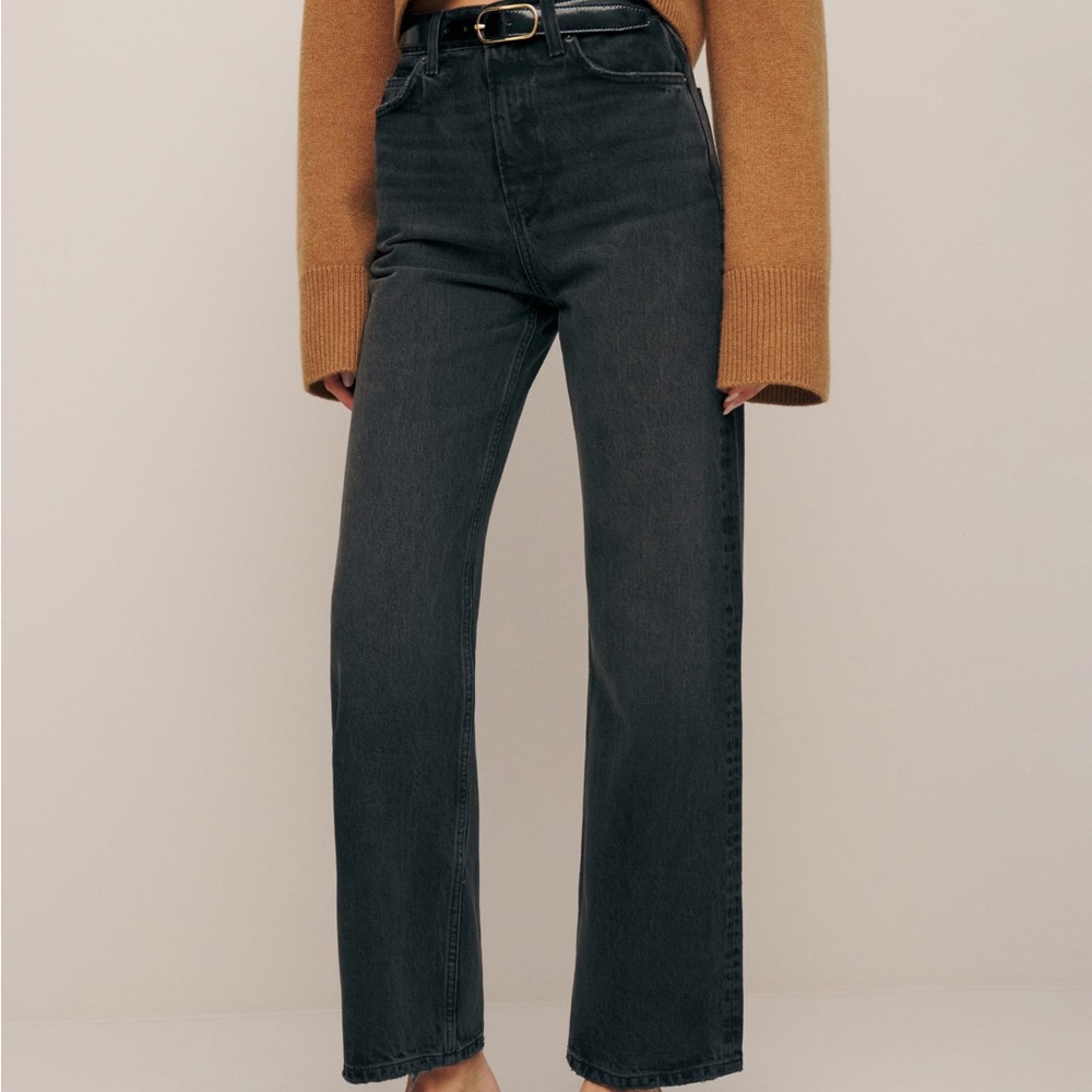 Reformation wilder high rise wide leg cropped jeans